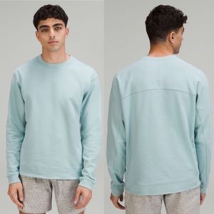 Lululemon French Terry Oversized LS Crew Men’s size X-Large in Silver Blue
